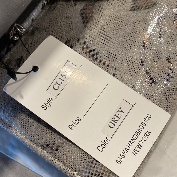 Sasha Convertible Crossbody Clutch Evening Bag Animal Print Metallic NWT Zara - Picture 9 of 12